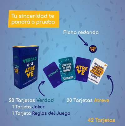 Juego de Cartas Eróticas Verdad o Se Atreve